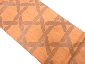 籠目模様織出し袋帯